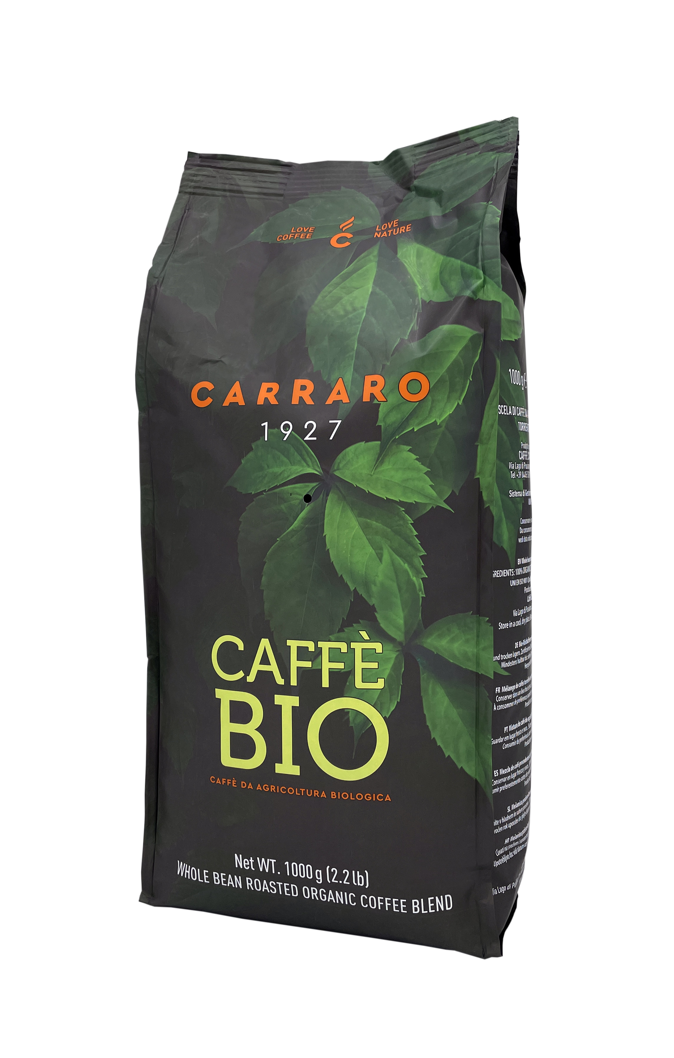 Carraro Bio Arabica & Robusta Kaffeebohnen 1000g