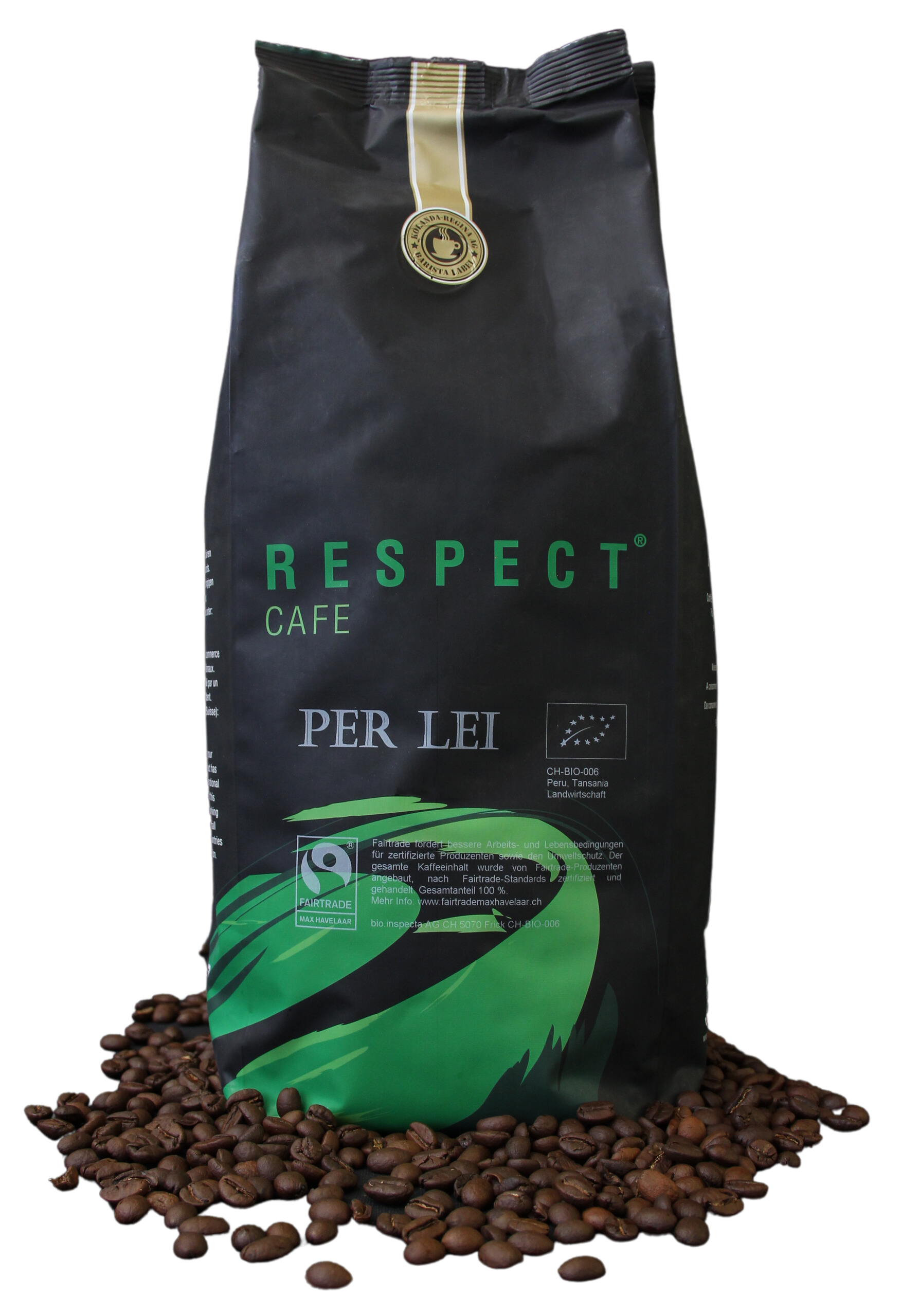 Kolanda RESPECT Bio Fairtrade PerLei Espresso  - Kaffeebohnen 1000g