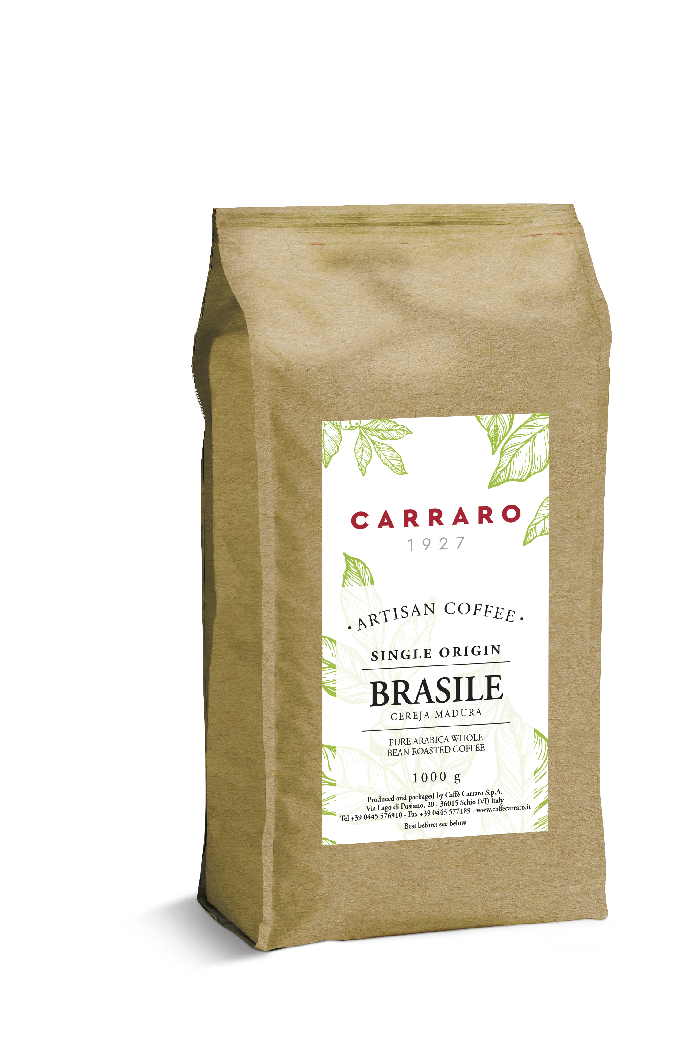 Carraro Manufaktur Kaffee Brasile single Origin 1000g