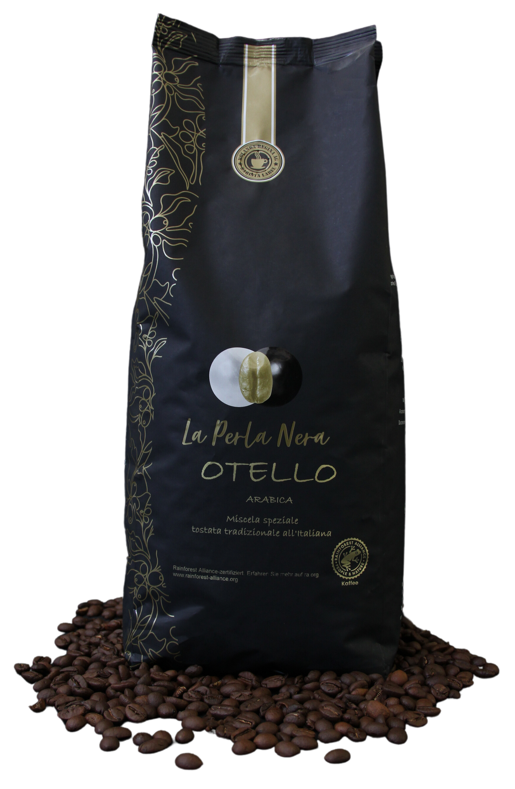 La Perla Nera Ortella Kaffee 100% Arabica, Kaffeebohnen 1000g