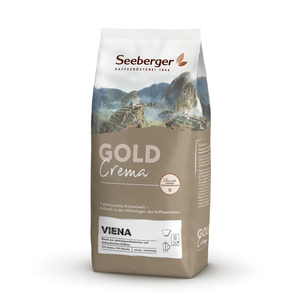 Seeberger Gold Viena crema Kaffeebohnen 1000g