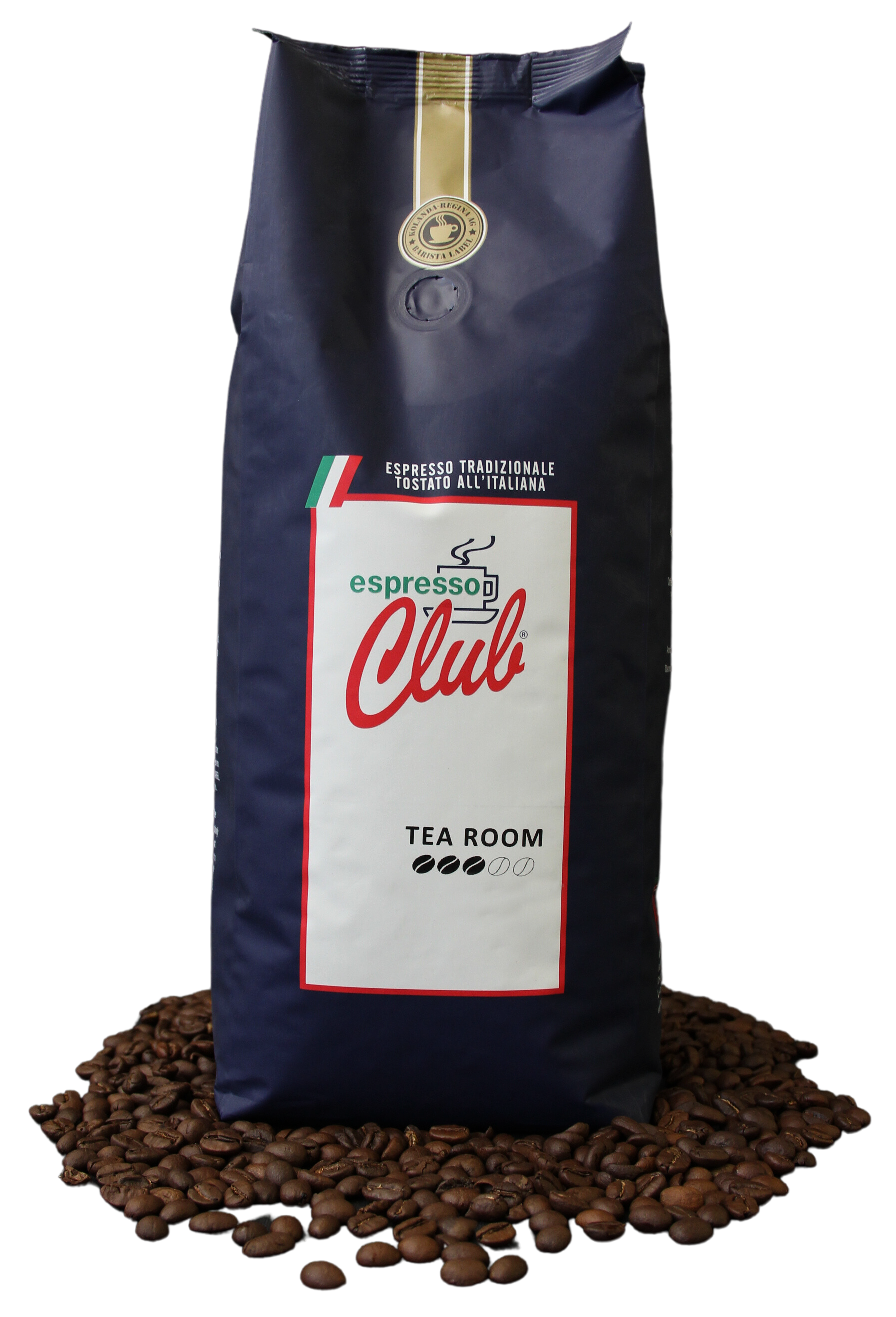 Espresso Club Tea room Barista Label, Inhalt Kaffeebohnen 1000g