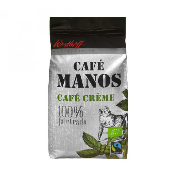 Westhoff BIO-Fairtrade-Café Manos Crème - Inhalt Kaffeebohnen 1000g