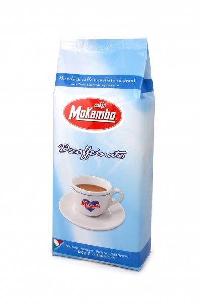 Mokambo decaffeinato naturale espresso bar Kaffeebohnen 500g