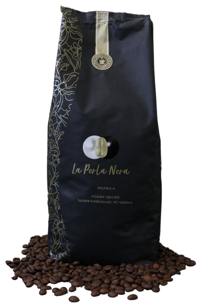 La Perla Nera Premium Kaffee 100% Arabica, Kaffeebohnen 1000g