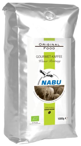 Nabu Kaffeebohnen Bio wiener Röstung Kaffeebohnen 250g