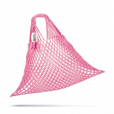 tschechische Netztasche , Volumen 25 L hellpink - Handarbeit
