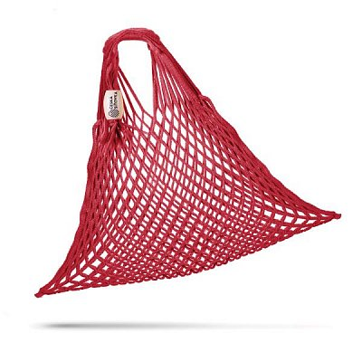 tschechische Netztasche , Volumen 25 L rot - Handarbeit