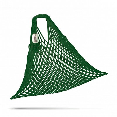 tschechische Netztasche , Volumen 25 L dunkelgrün - Handarbeit