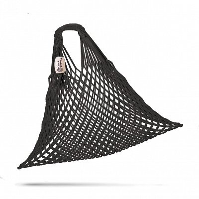 tschechische Netztasche , Volumen 25 L schwarz - Handarbeit