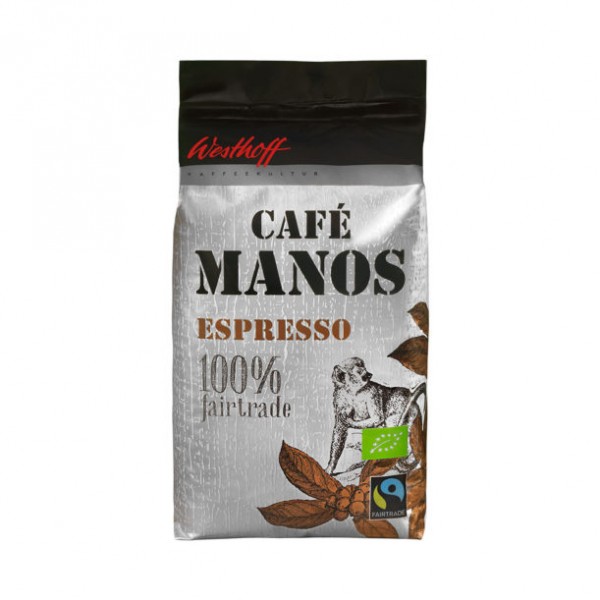 Westhoff BIO-Fairtrade-Café Manos Espresso - Inhalt Kaffeebohnen 1000g